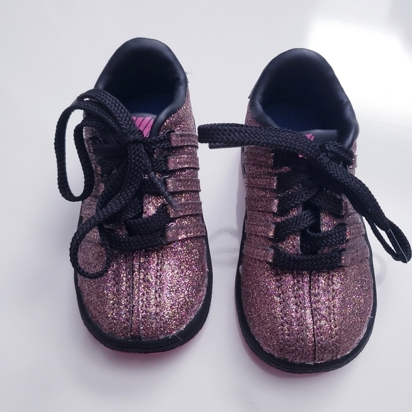 K-swiss Sparkly Glitter Pink Sneaker - Picture 2 of 4